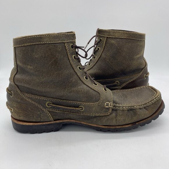 Cole Haan Boots Mens 11 Moc Toe Leather Lace Up Lug Sole Ankle Work Combat main image 4